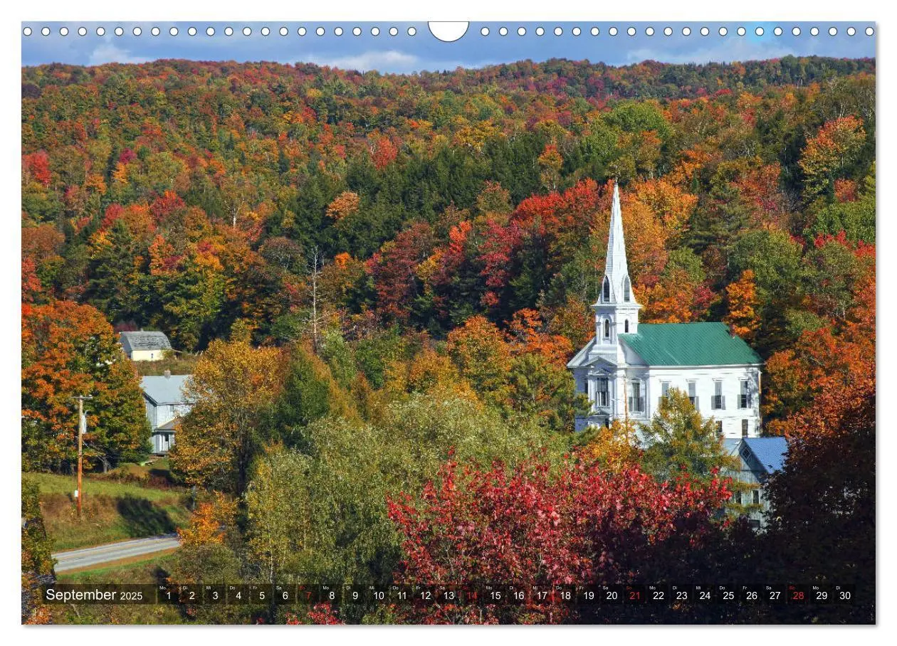 Bild: 9783435166459 | Neuengland - Von Rhode Island bis Maine (Wandkalender 2025 DIN A3...