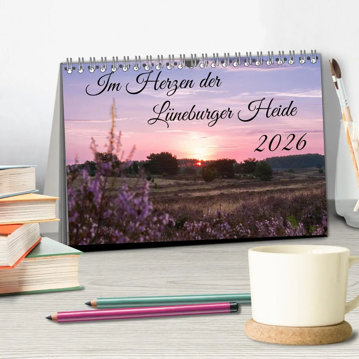 Bild: 9783457566459 | Im Herzen der Lüneburger Heide (Tischkalender 2026 DIN A5 quer),...