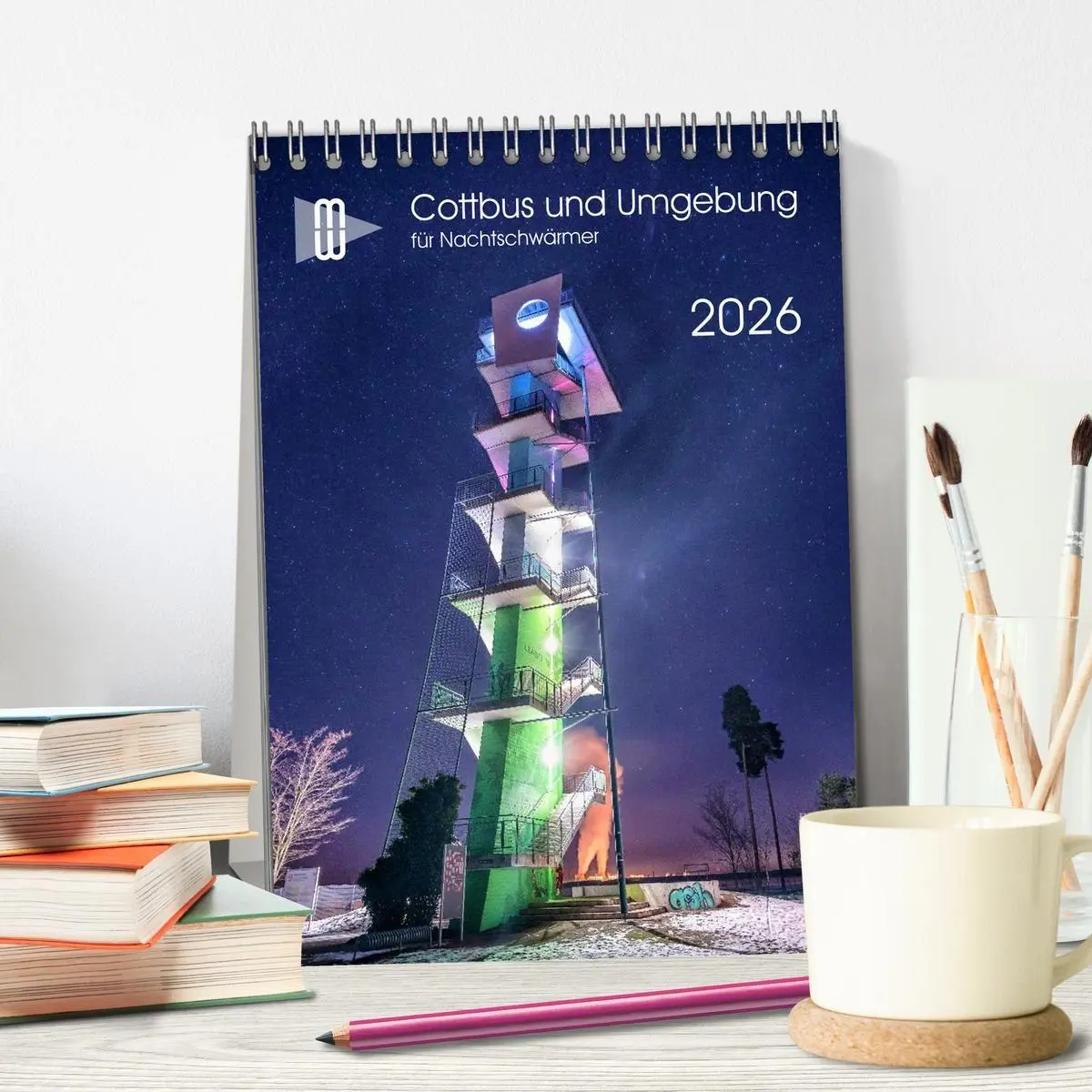Bild: 9783516656459 | Cottbus und Umgebung für Nachtschwärmer (Tischkalender 2026 DIN A5...