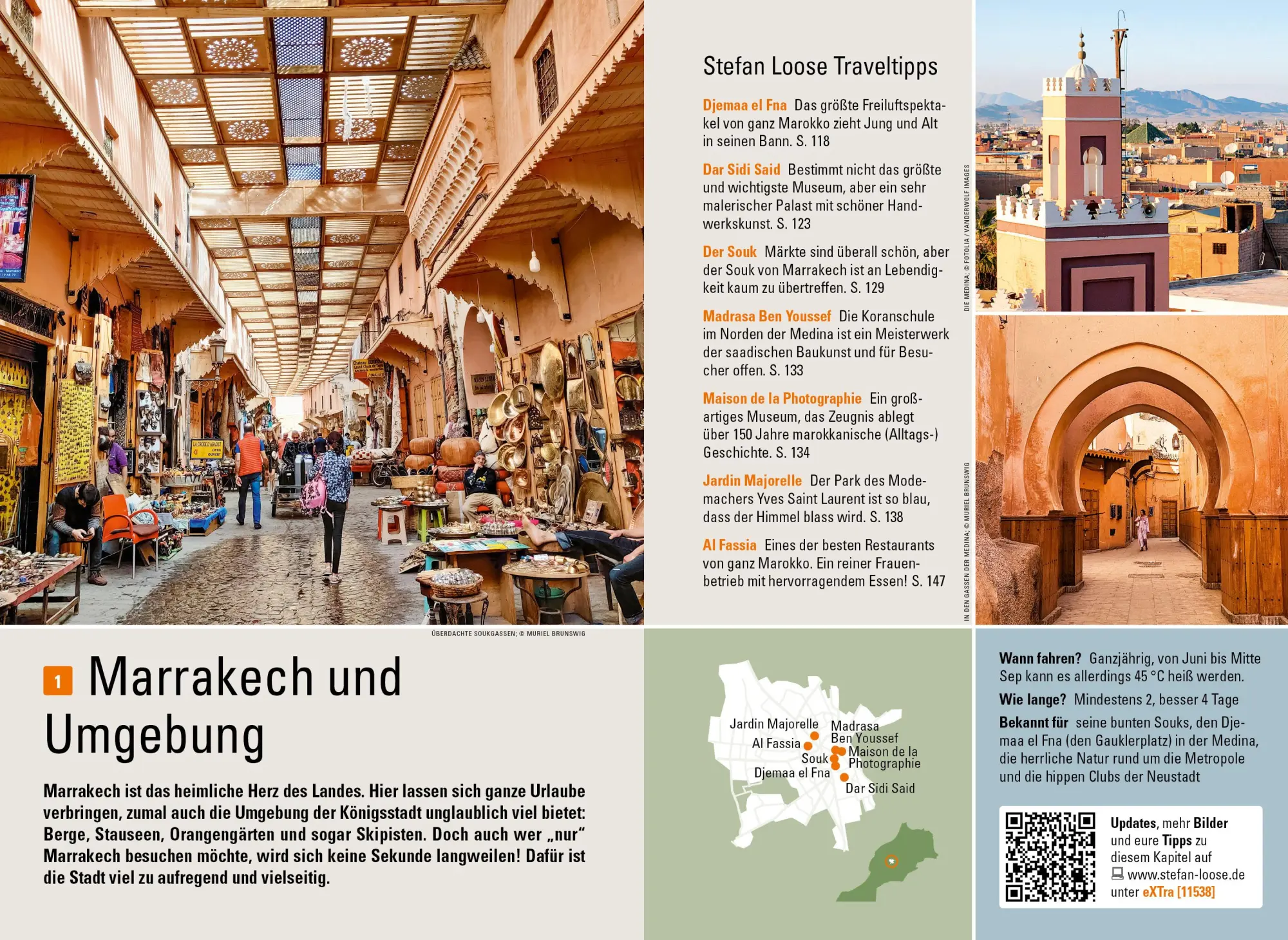 Bild: 9783770166459 | Stefan Loose Reiseführer Marokko | mit Reiseatlas | Muriel Brunswig