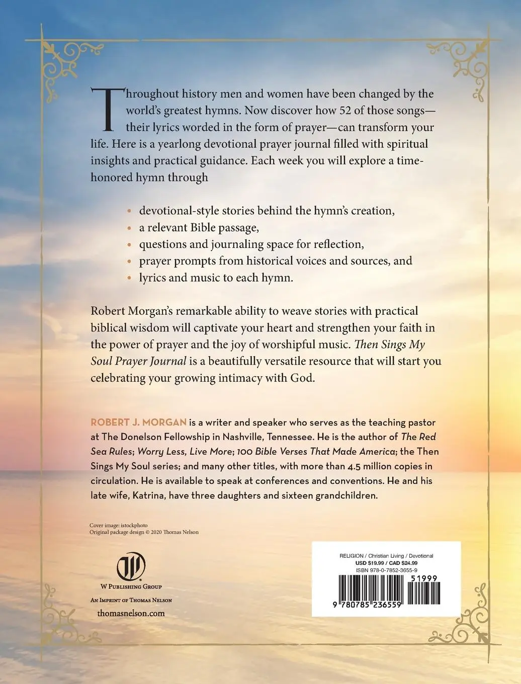 Rückseite: 9780785236559 | Then Sings My Soul Prayer Journal | Robert J. Morgan | Taschenbuch