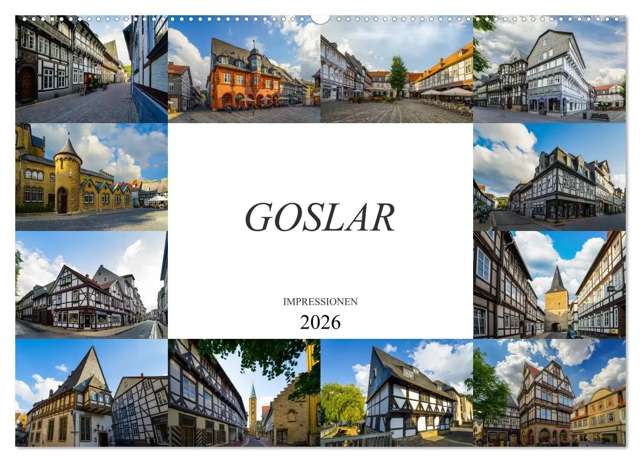 Cover: 9783457936559 | Goslar Impressionen (Wandkalender 2026 DIN A2 quer), CALVENDO...