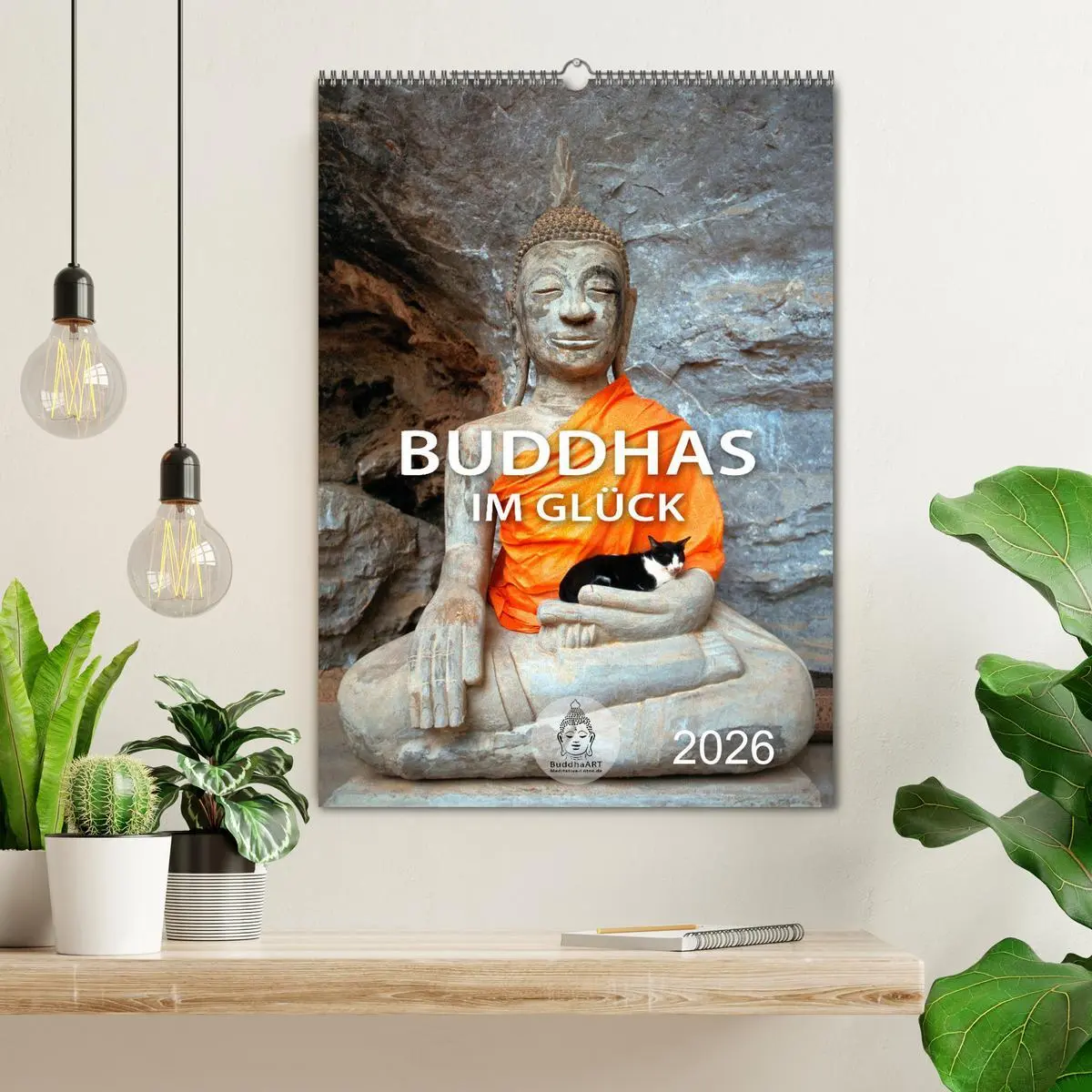 Bild: 9783516336559 | Buddhas im Glück (Wandkalender 2026 DIN A2 hoch), CALVENDO...