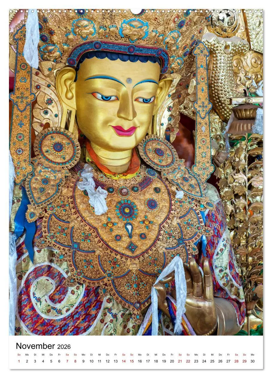 Bild: 9783516336559 | Buddhas im Glück (Wandkalender 2026 DIN A2 hoch), CALVENDO...