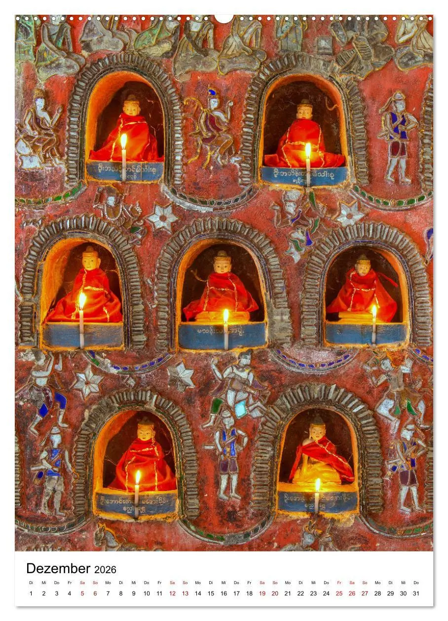 Bild: 9783516336559 | Buddhas im Glück (Wandkalender 2026 DIN A2 hoch), CALVENDO...