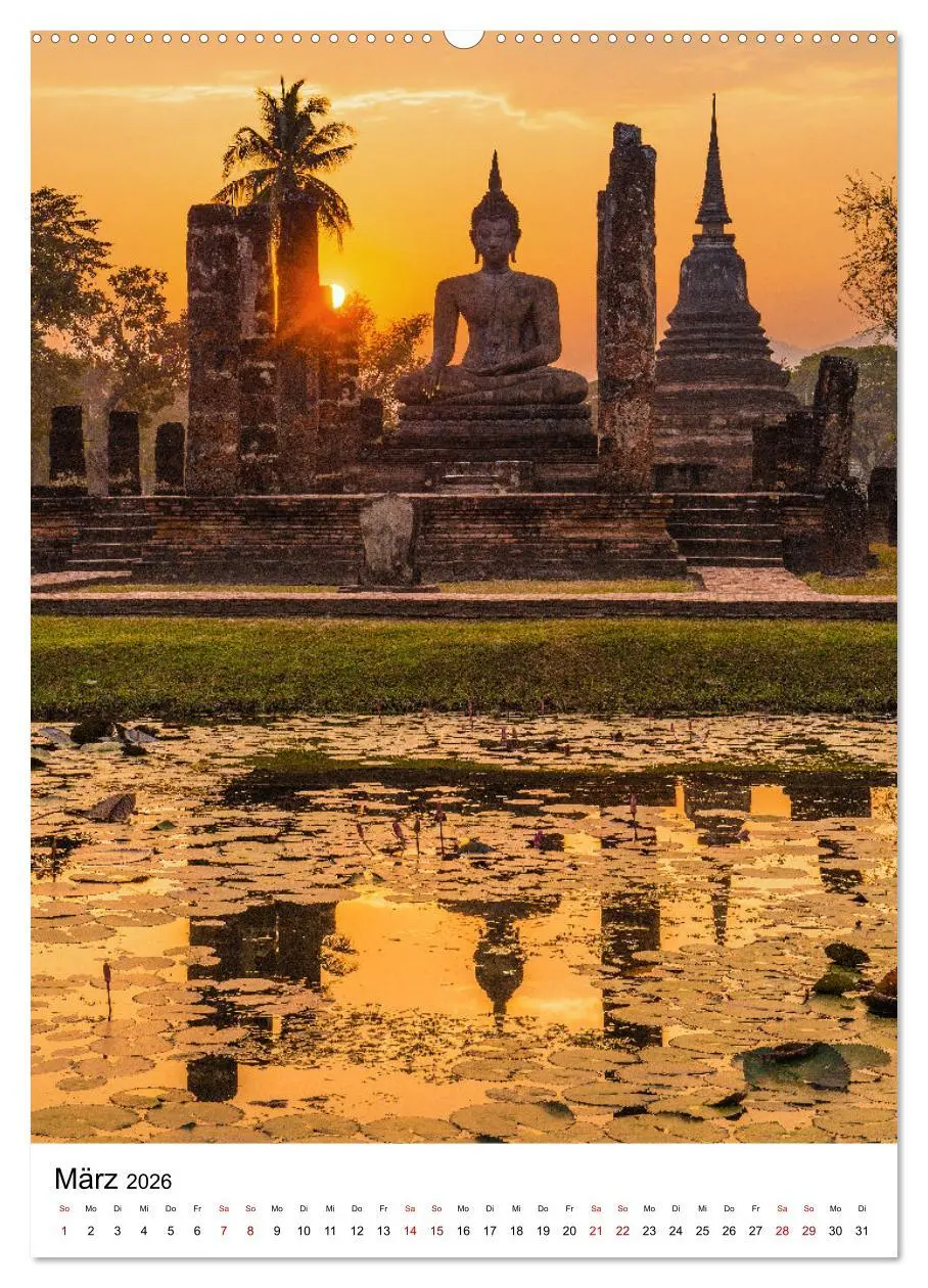 Bild: 9783516336559 | Buddhas im Glück (Wandkalender 2026 DIN A2 hoch), CALVENDO...