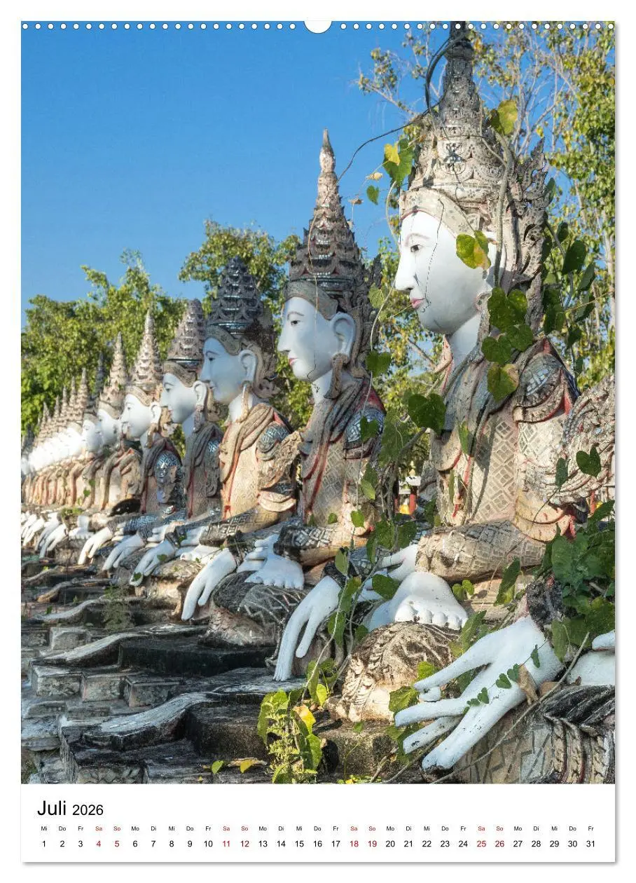 Bild: 9783516336559 | Buddhas im Glück (Wandkalender 2026 DIN A2 hoch), CALVENDO...