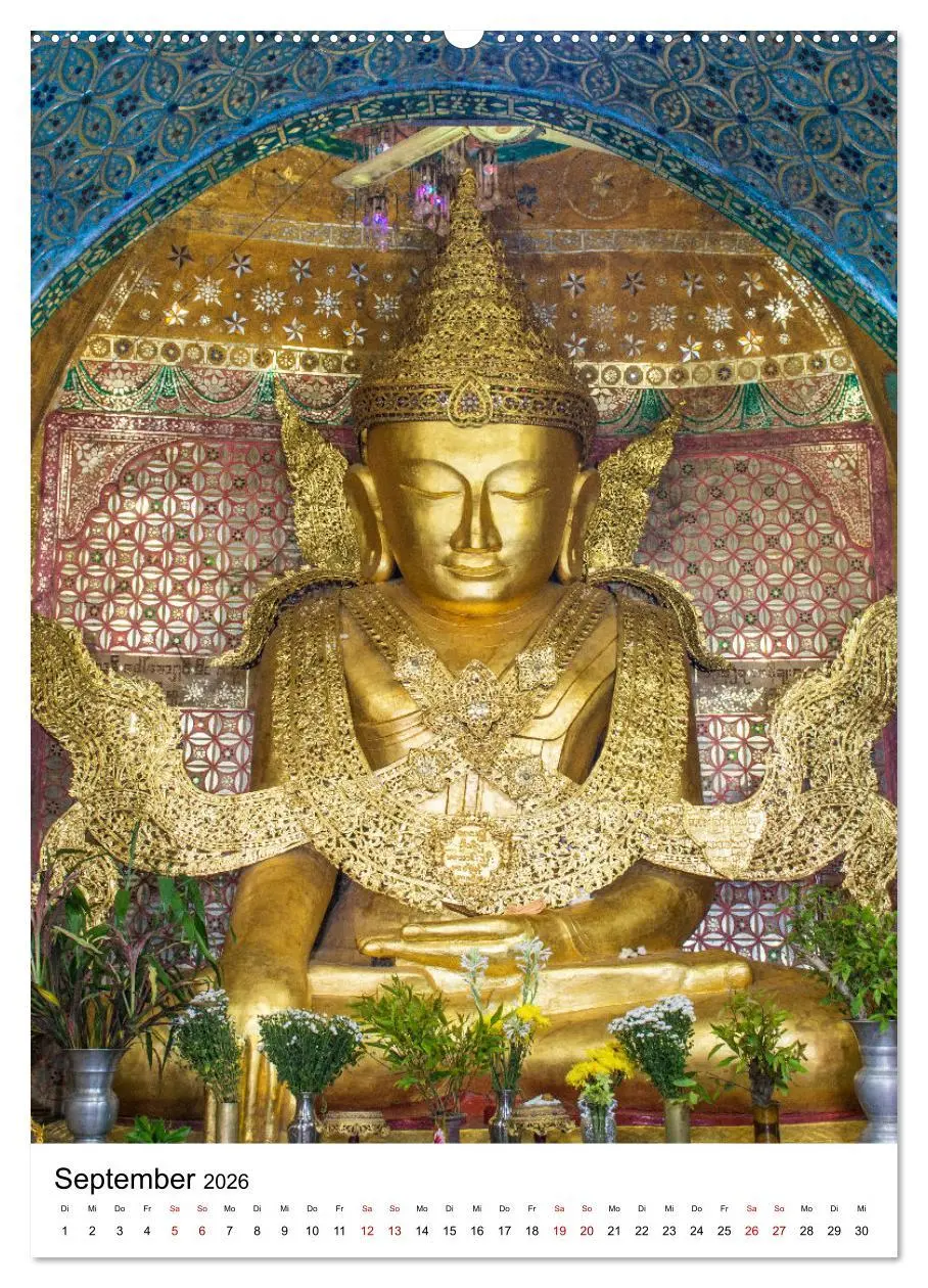 Bild: 9783516336559 | Buddhas im Glück (Wandkalender 2026 DIN A2 hoch), CALVENDO...