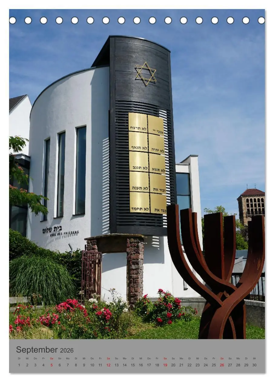 Bild: 9783516646559 | Neue Synagogen in Deutschland (Tischkalender 2026 DIN A5 hoch),...