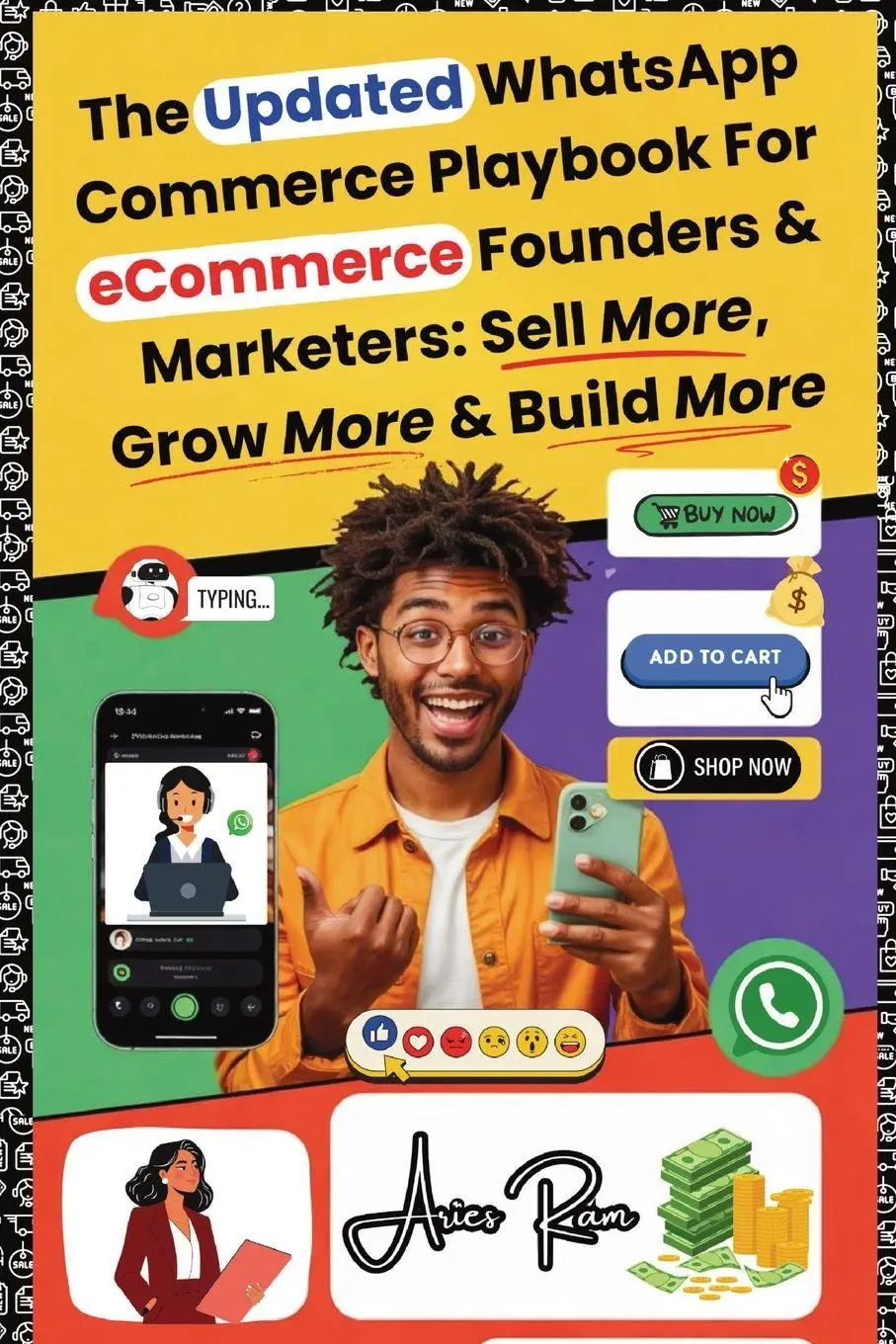 Cover: 9789334266559 | The Updated WhatsApp Commerce Playbook For eCommerce Founders &amp;...