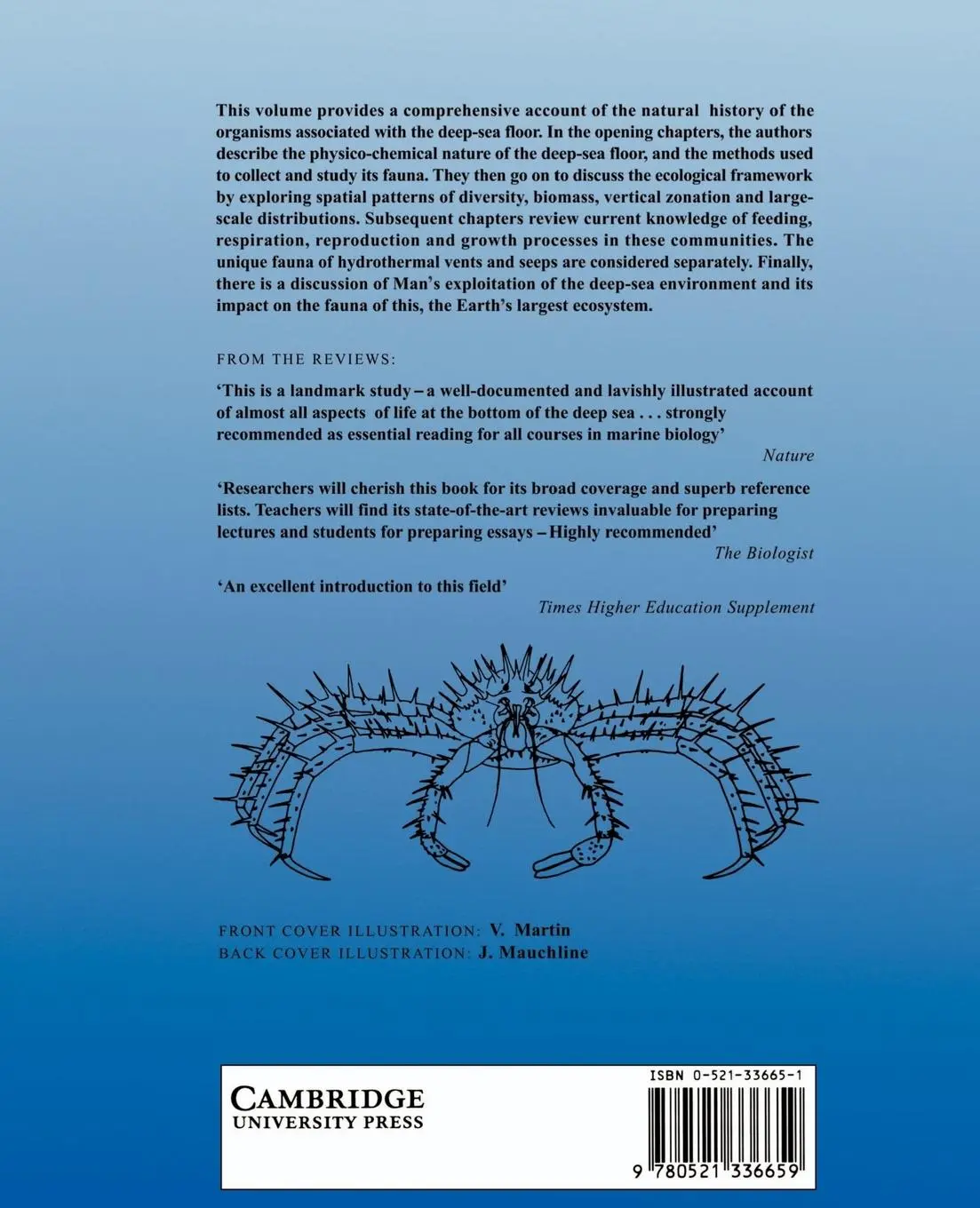 Rückseite: 9780521336659 | Deep-Sea Biology | John D. Gage (u. a.) | Taschenbuch | Englisch