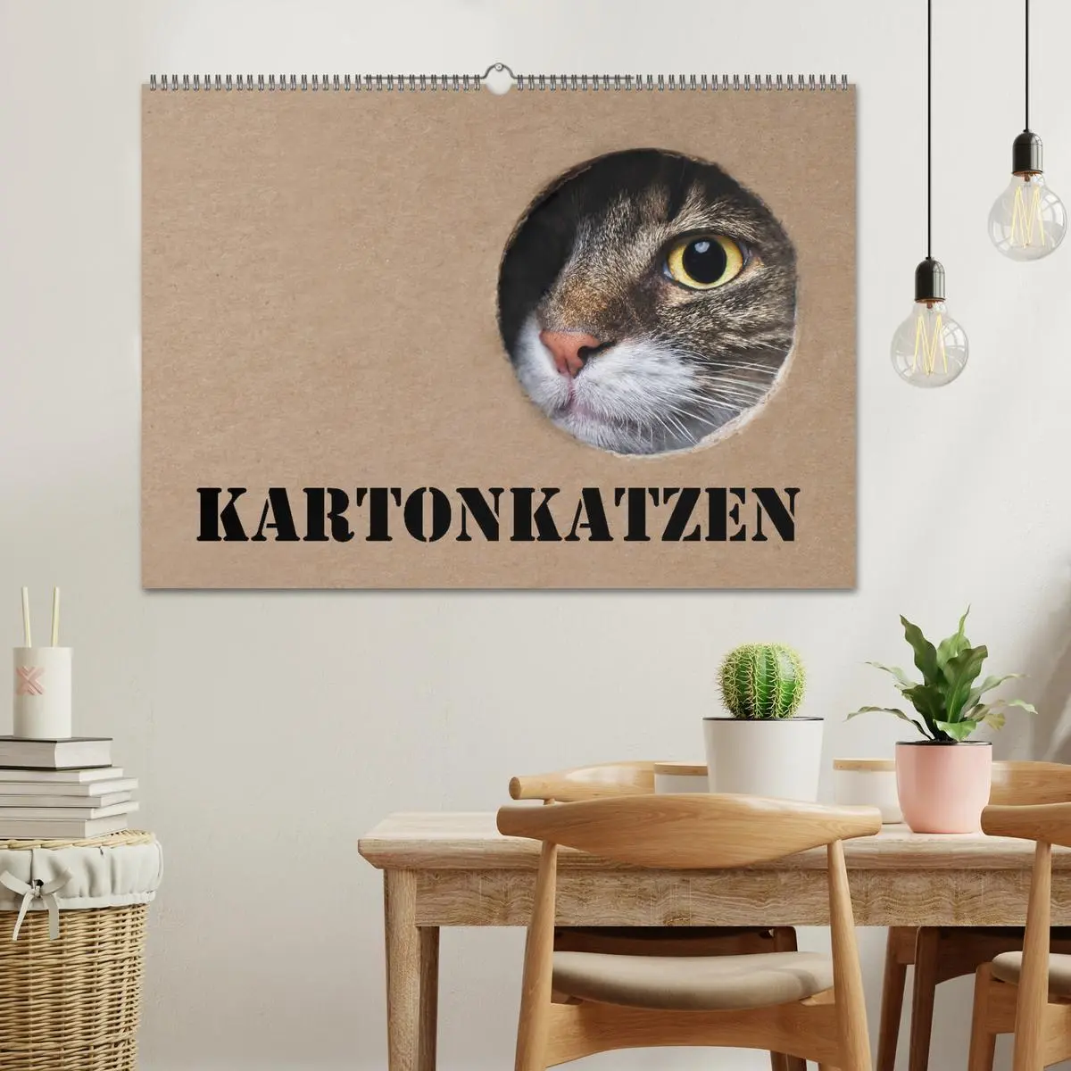 Bild: 9783457776759 | Karton Katzen (Wandkalender 2026 DIN A2 quer), CALVENDO Monatskalender