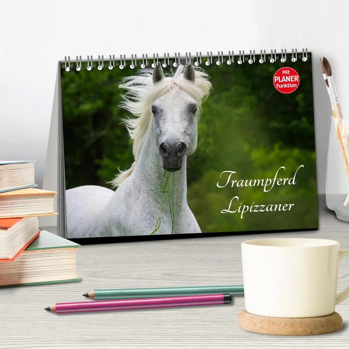Bild: 9783516006759 | Traumpferd Lipizzaner (Tischkalender 2026 DIN A5 quer), CALVENDO...