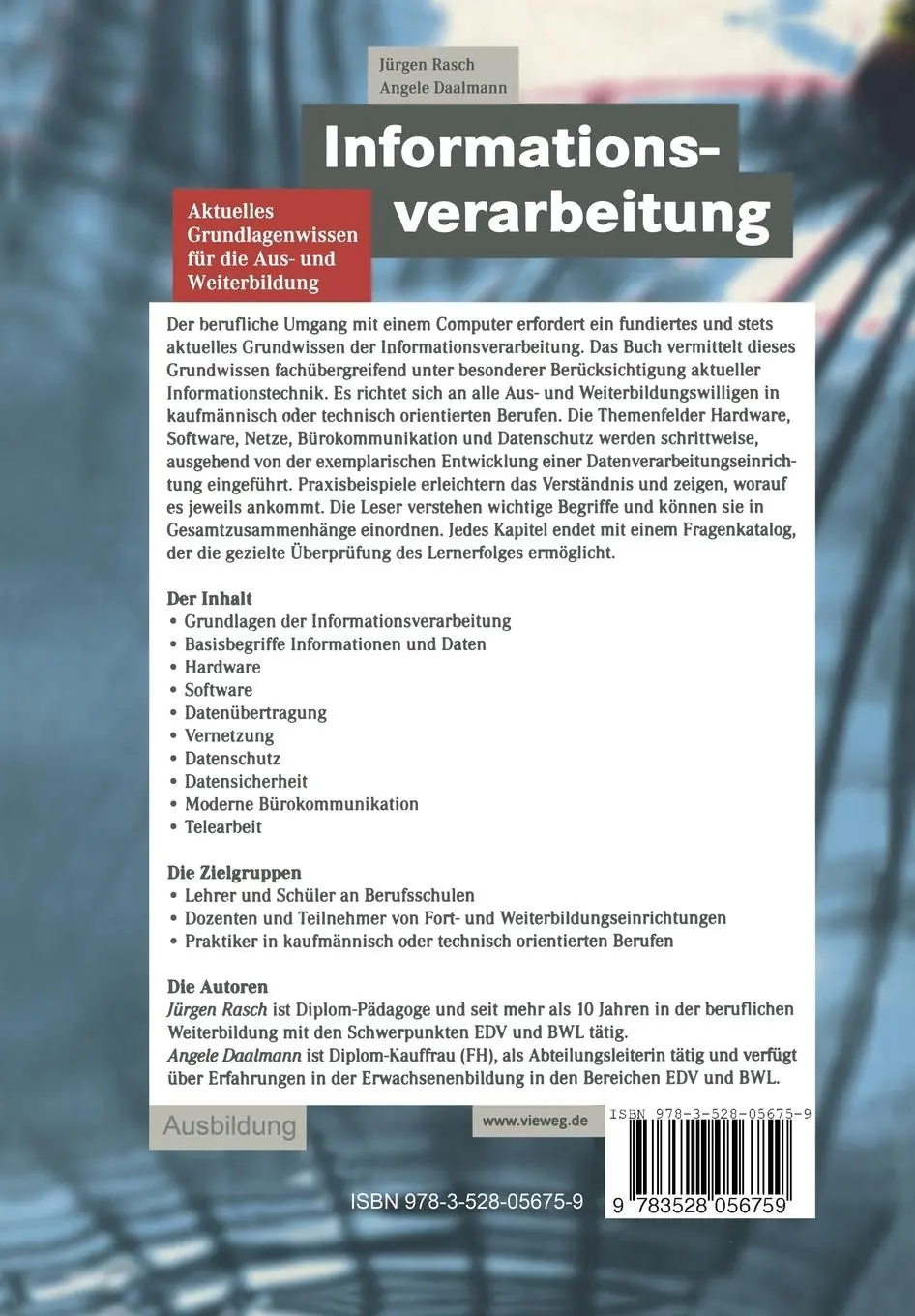 Rückseite: 9783528056759 | Informationsverarbeitung | Angele Daalmann (u. a.) | Taschenbuch | ix