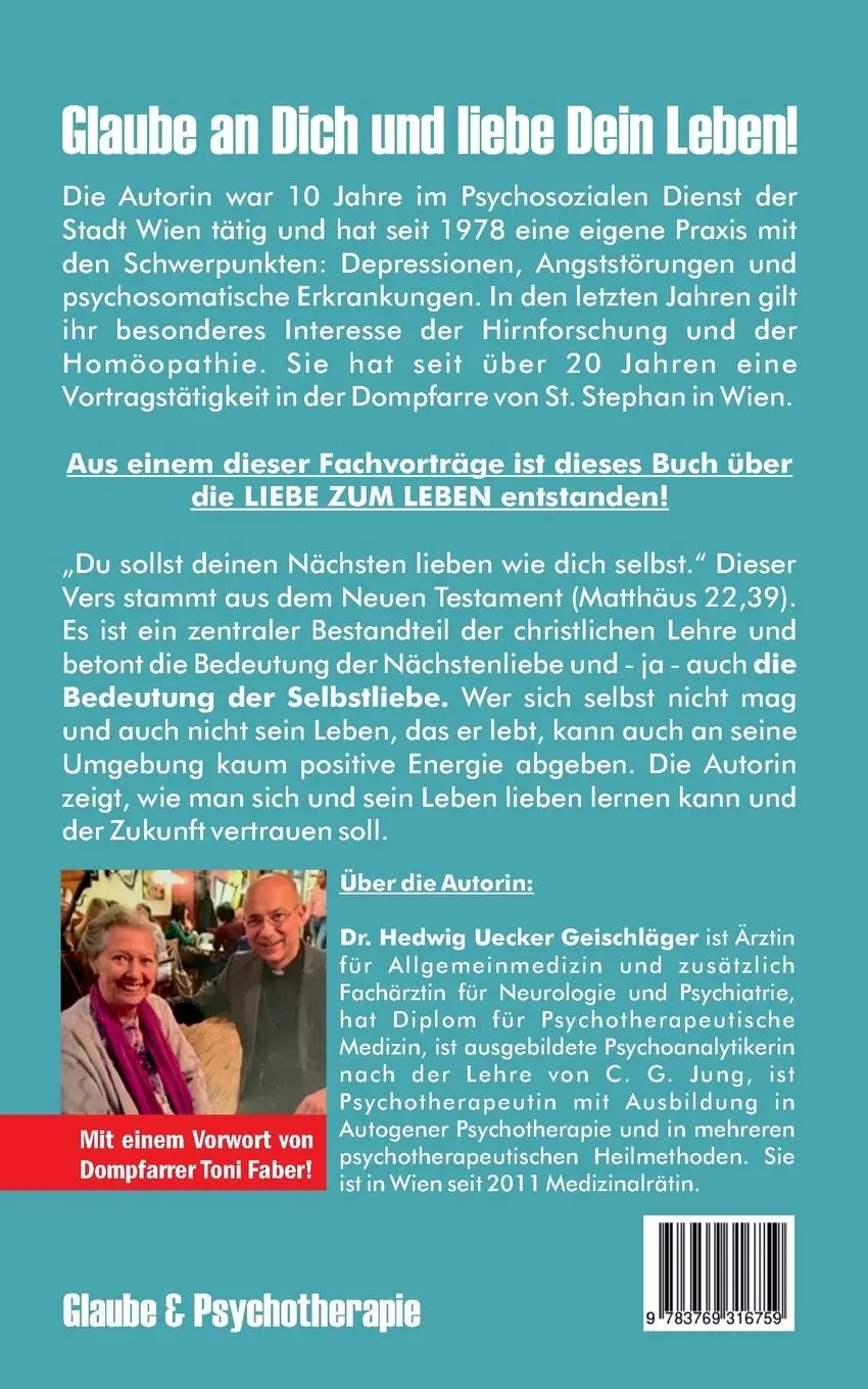 Rückseite: 9783769316759 | Liebe dein Leben | Keine Furcht vor dem Leben haben | Taschenbuch
