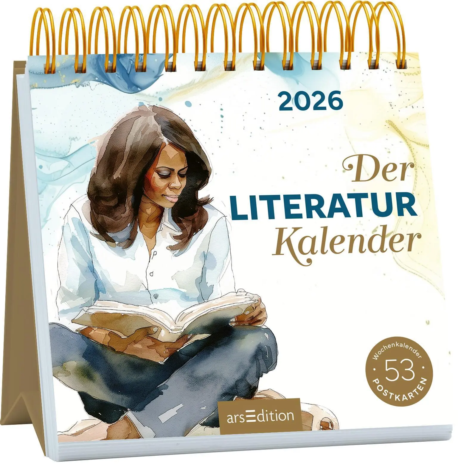 Cover: 4014489136859 | Postkartenkalender Der Literaturkalender 2026 | Kalender | Deutsch