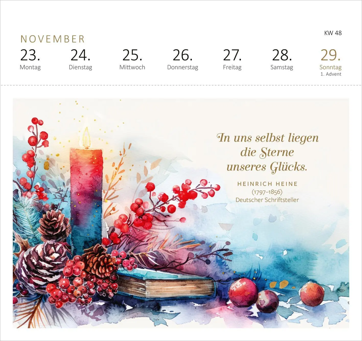 Bild: 4014489136859 | Postkartenkalender Der Literaturkalender 2026 | Kalender | Deutsch
