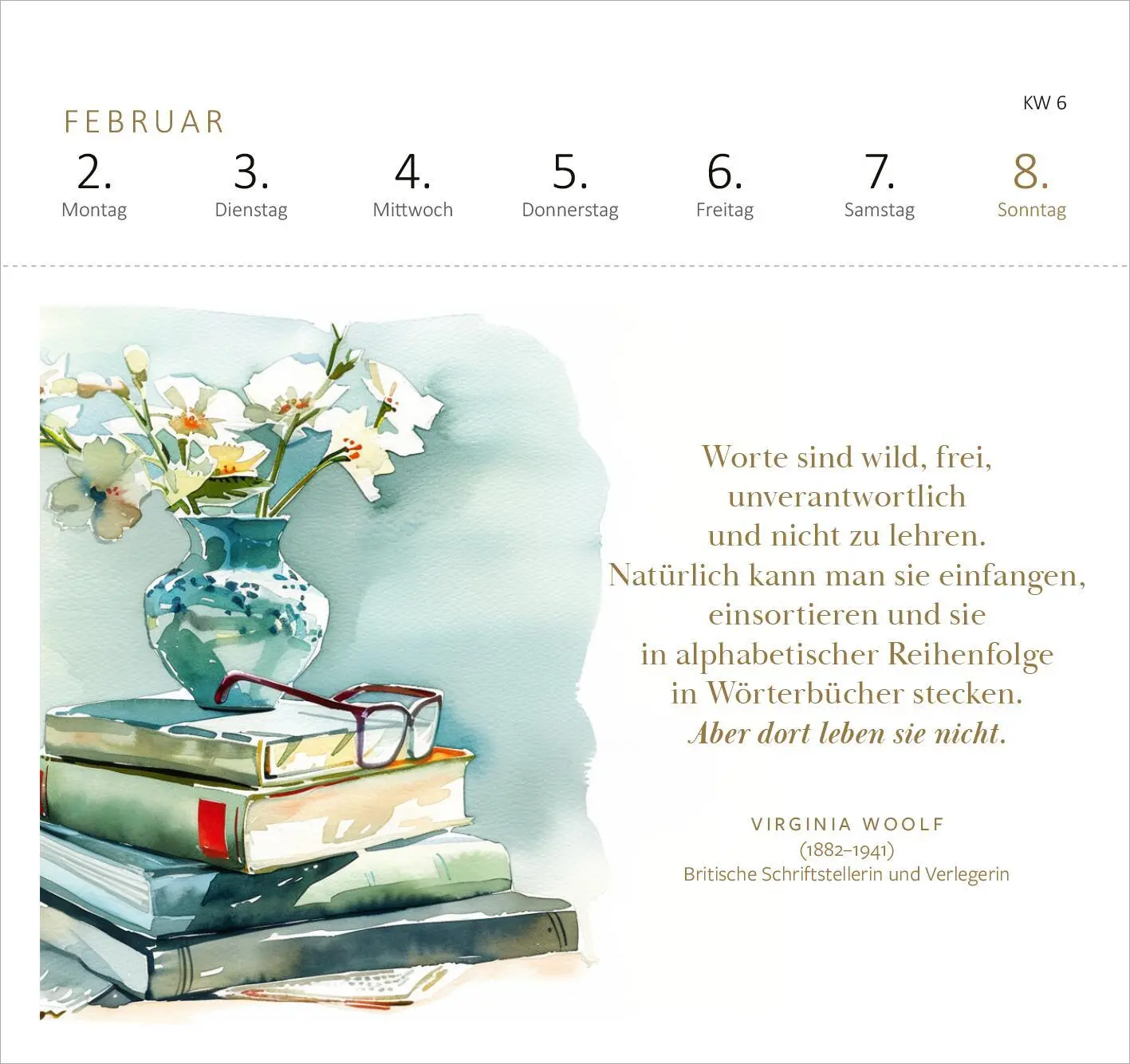 Bild: 4014489136859 | Postkartenkalender Der Literaturkalender 2026 | Kalender | Deutsch