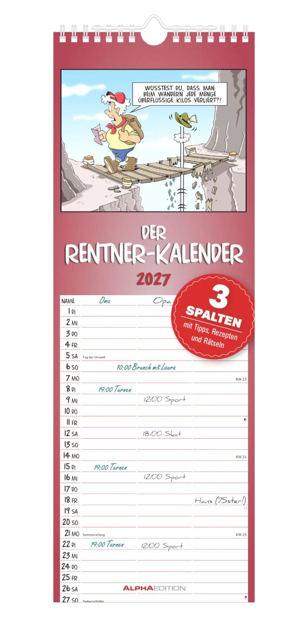 Cover: 4069095016859 | Rentner-Kalender 2027 | Neumann Verlage GmbH &amp; Co KG | Kalender | 2027