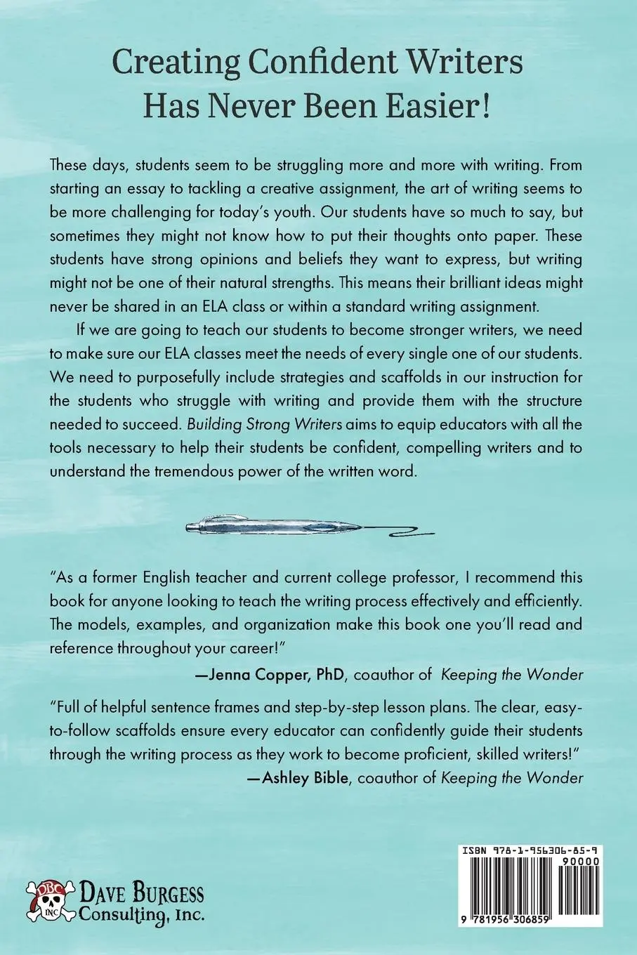 Rückseite: 9781956306859 | Building Strong Writers | Christina Schneider | Taschenbuch | Englisch