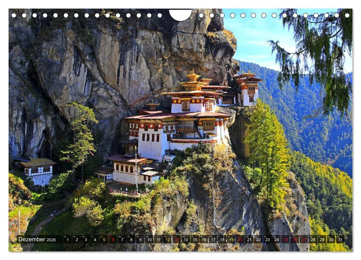 Bild: 9783457836859 | Königreich Bhutan - Juwel am Himalaya (Wandkalender 2026 DIN A4...