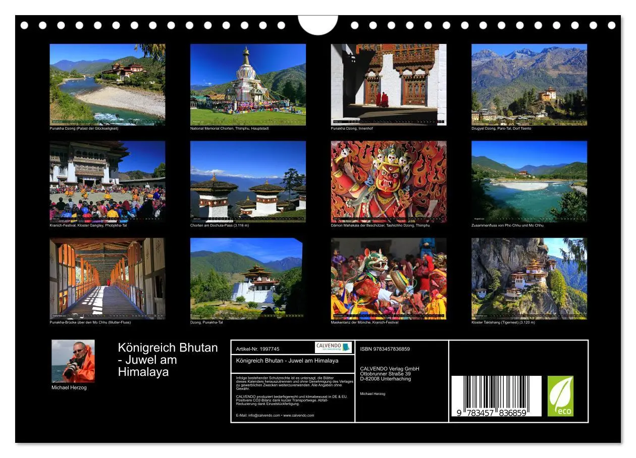 Bild: 9783457836859 | Königreich Bhutan - Juwel am Himalaya (Wandkalender 2026 DIN A4...