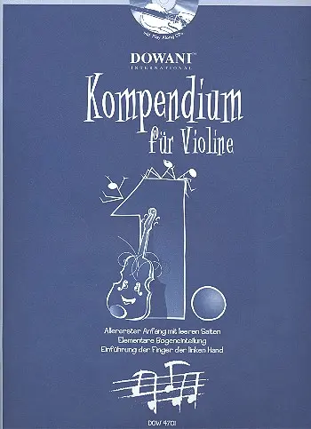 Cover: 9783905476859 | Kompendium für Violine Band 1 (+CD) für 2 Violinen (Schüler und...