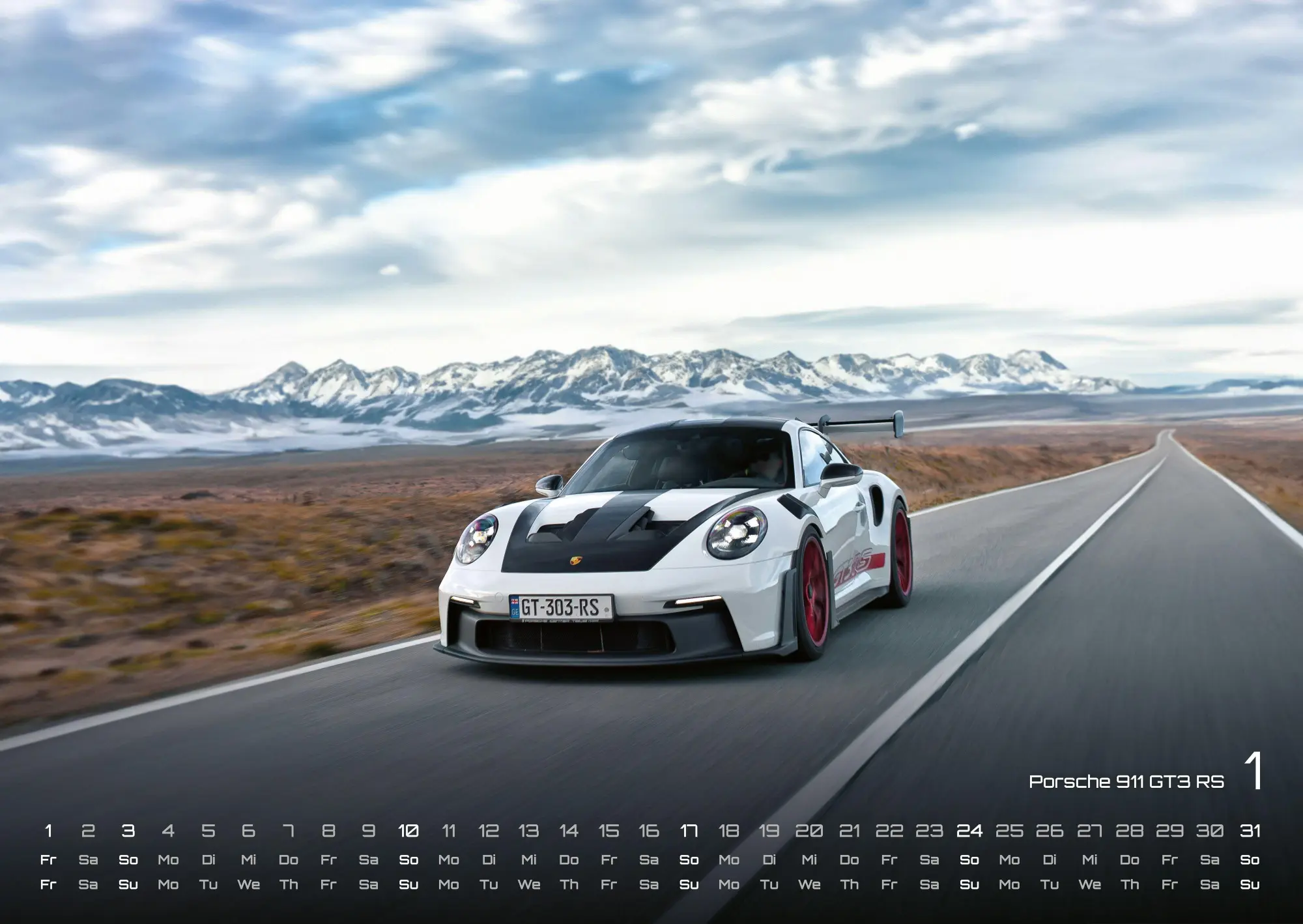 Bild: 9783986736859 | Sportwagen - PS-Boliden - 2027 - Kalender DIN A2 | GP-Fever. de | 2027