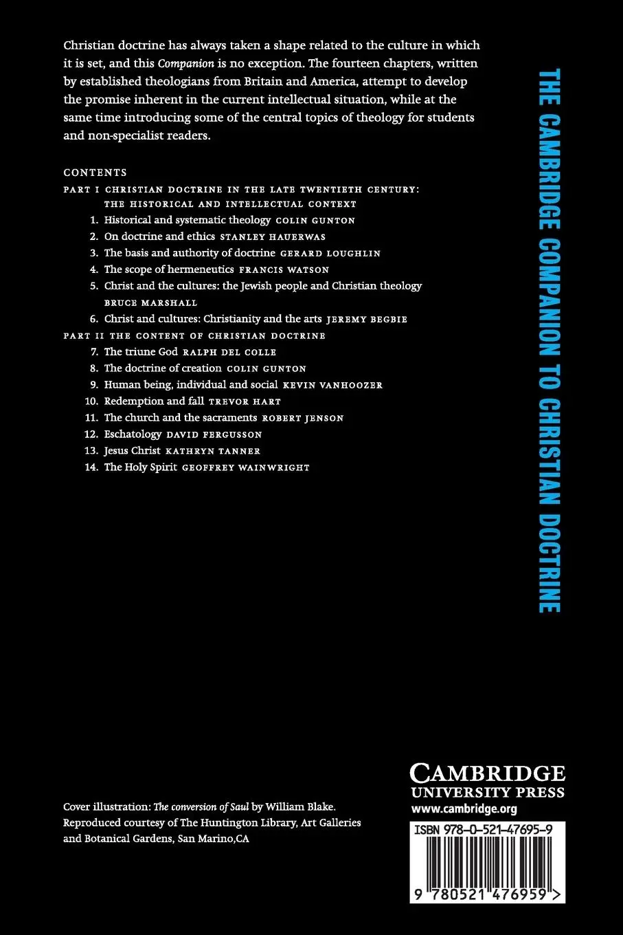Rückseite: 9780521476959 | The Cambridge Companion to Christian Doctrine | Colin E. Gunton | Buch