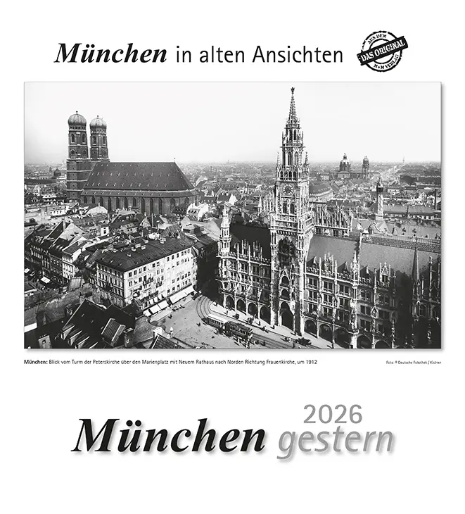 Cover: 9783961666959 | München gestern 2026 | München in alten Ansichten | Kalender | 13 S.