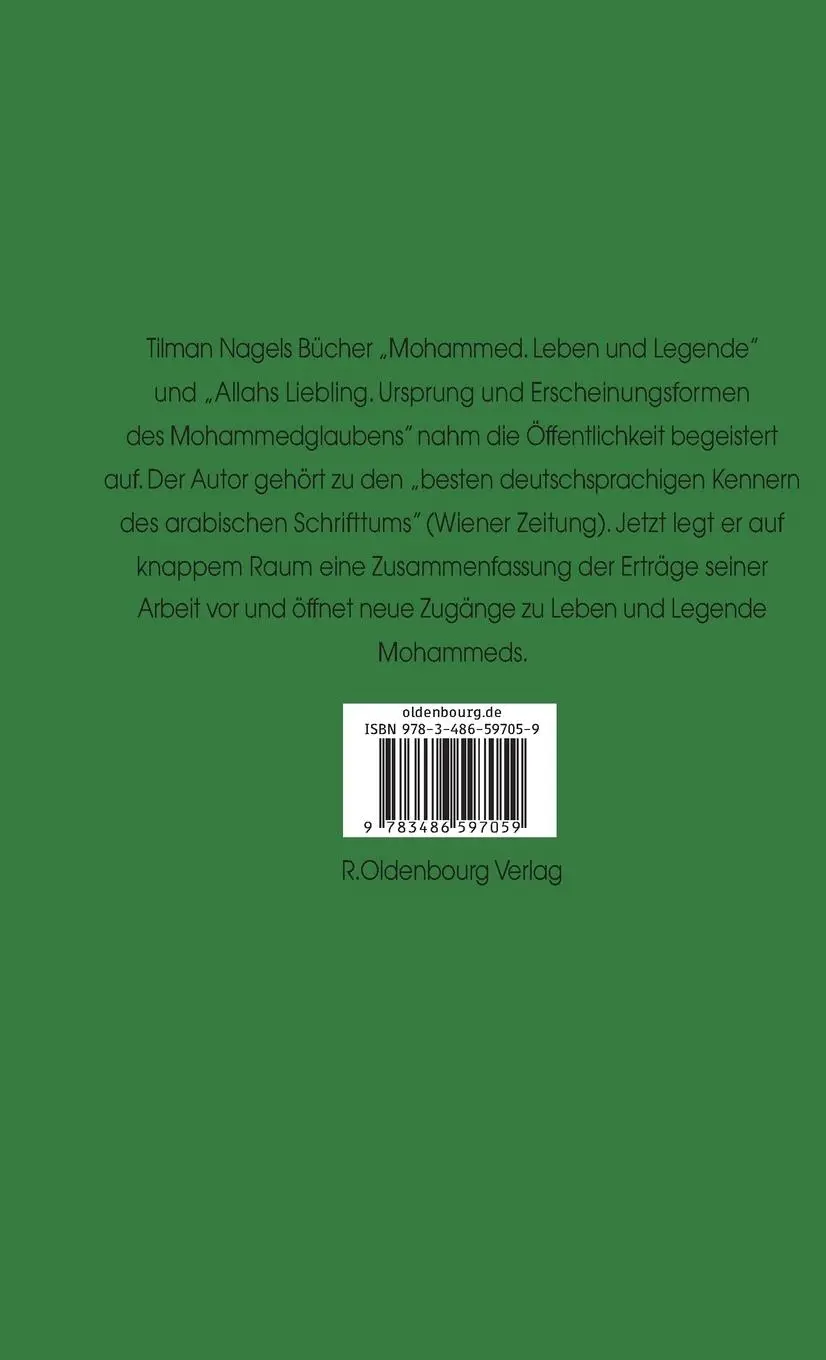 Rückseite: 9783486597059 | Mohammed | Zwanzig Kapitel über den Propheten der Muslime | Nagel
