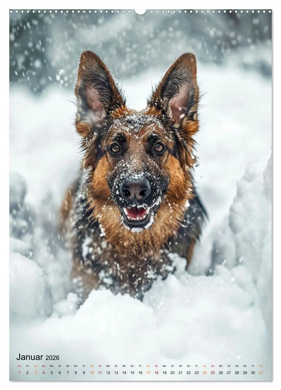 Bild: 9783516287059 | Deutscher Schäferhund - mutig und zuverlässig (Wandkalender 2026...
