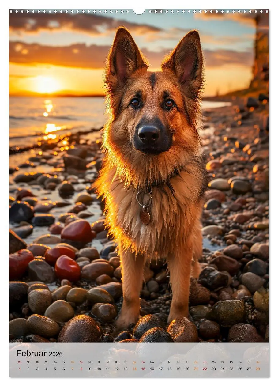 Bild: 9783516287059 | Deutscher Schäferhund - mutig und zuverlässig (Wandkalender 2026...