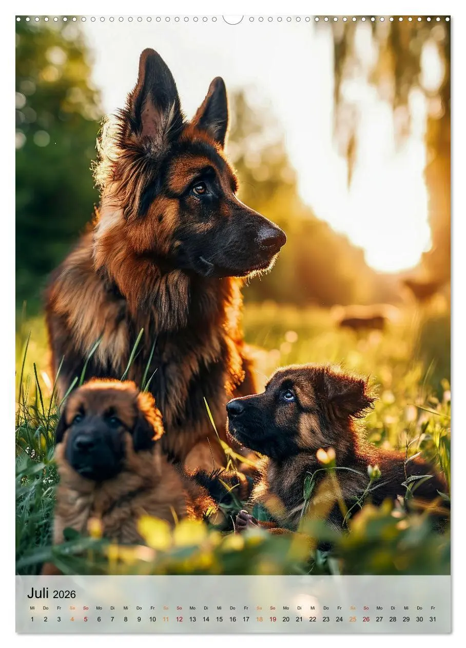 Bild: 9783516287059 | Deutscher Schäferhund - mutig und zuverlässig (Wandkalender 2026...