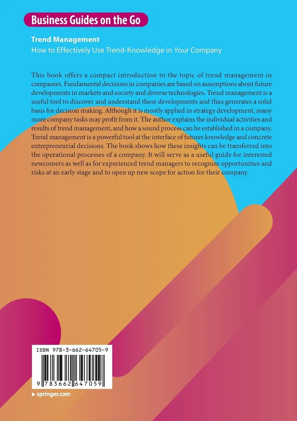 Rückseite: 9783662647059 | Trend Management | Jörg Blechschmidt | Taschenbuch | x | Englisch