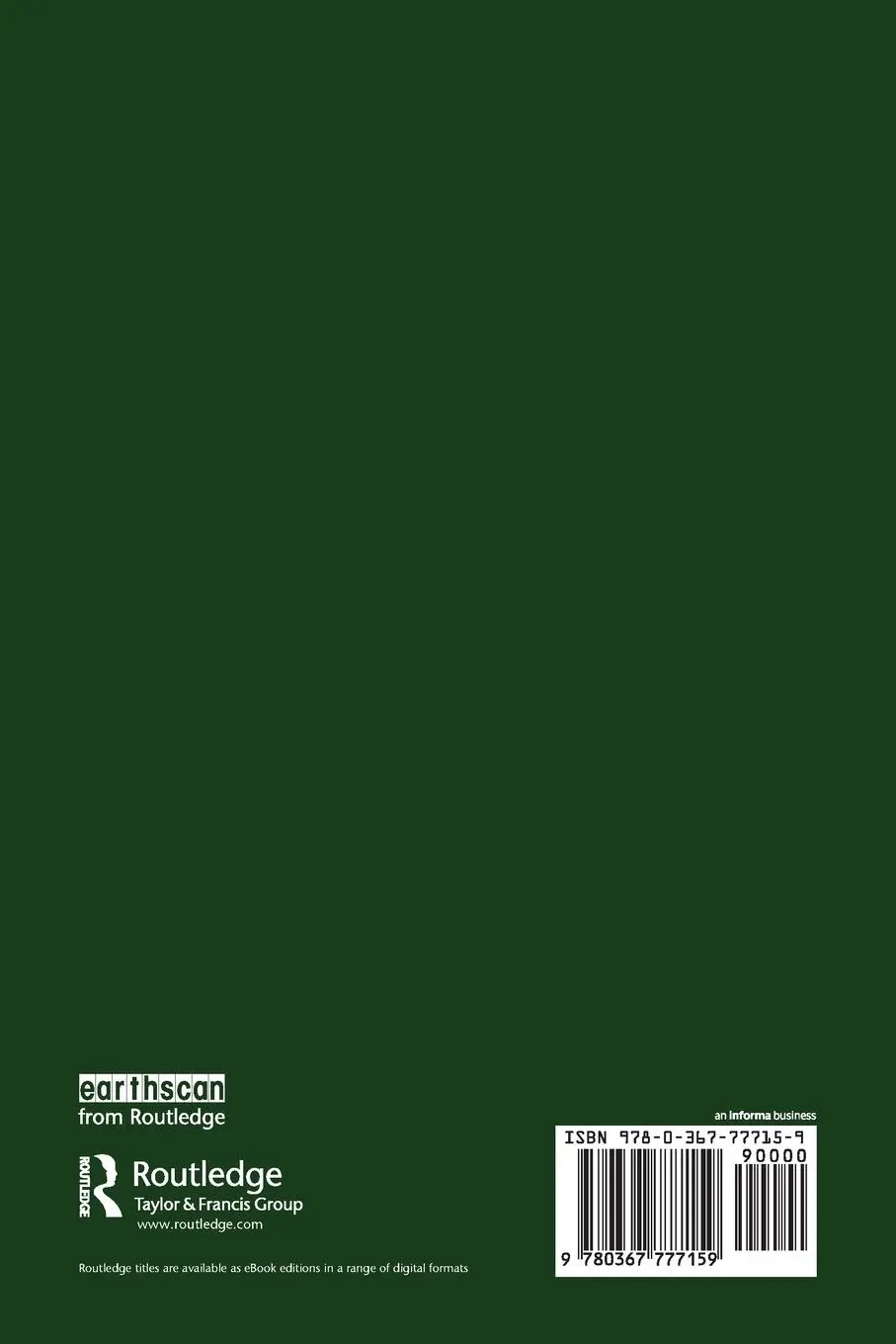 Rückseite: 9780367777159 | The Role of Non-State Actors in the Green Transition | Hoff (u. a.)