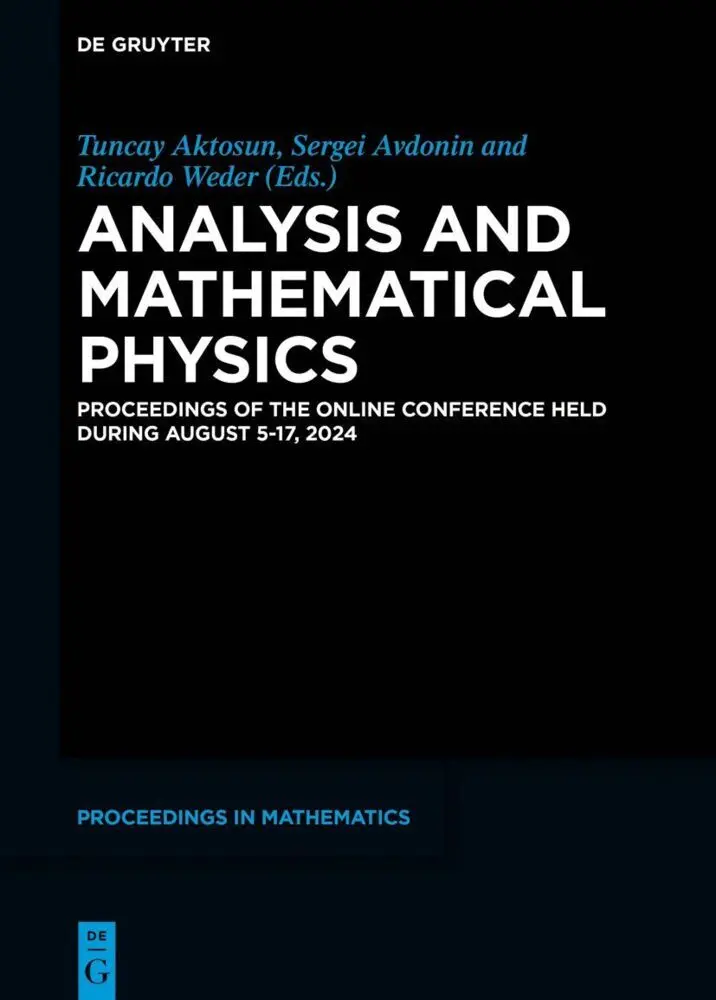 Analysis and Mathematical Physics