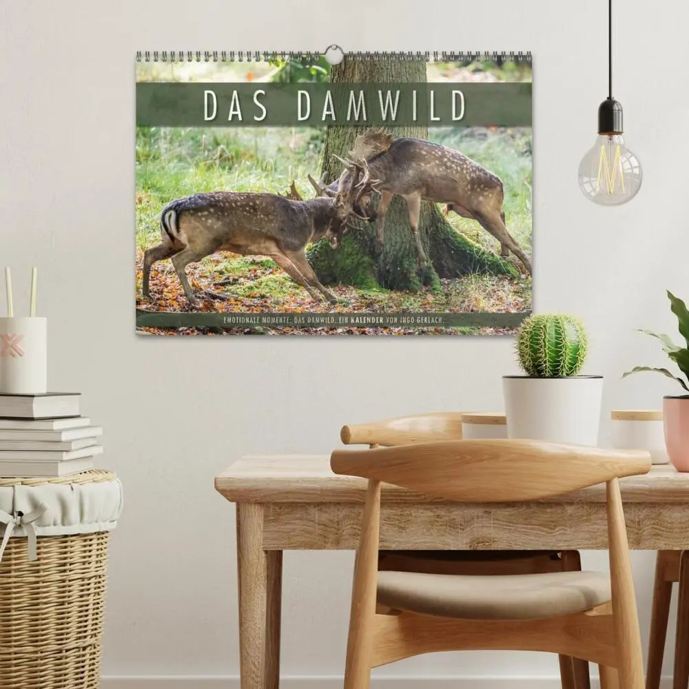 Bild: 9783435617159 | Emotionale Momente: Das Damwild. (Wandkalender 2025 DIN A3 quer),...