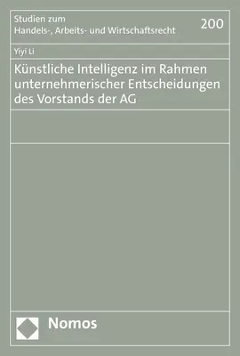 Cover: 9783848787159 | Künstliche Intelligenz im Rahmen unternehmerischer Entscheidungen...