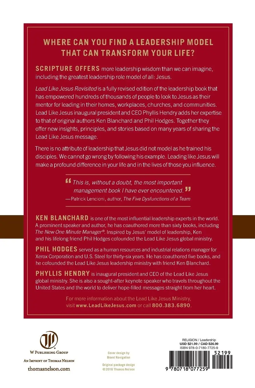 Rückseite: 9780718077259 | Lead Like Jesus Revisited | Ken Blanchard (u. a.) | Taschenbuch | 2016