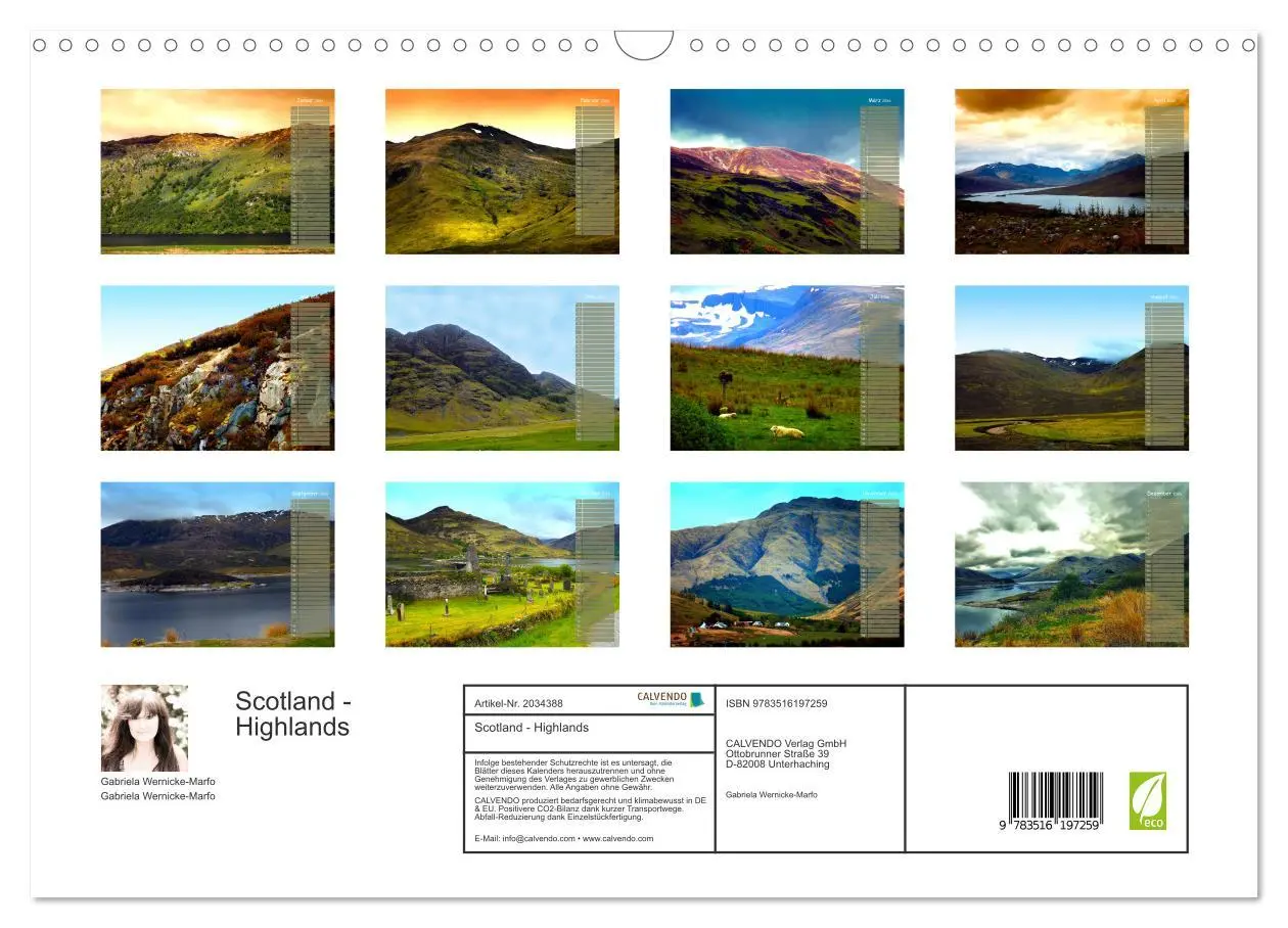 Bild: 9783516197259 | Scotland - Highlands (Wandkalender 2026 DIN A3 quer), CALVENDO...