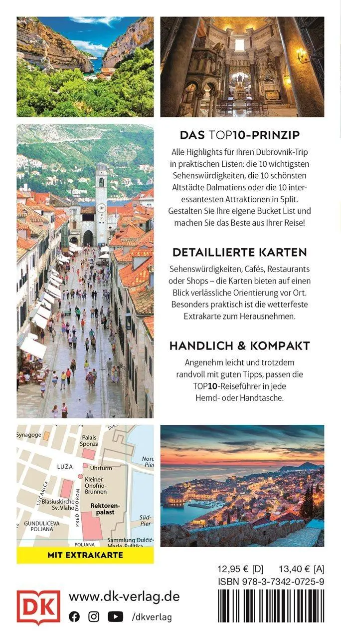 Rückseite: 9783734207259 | TOP10 Reiseführer Dubrovnik &amp; Dalmatinische Küste | DK Verlag - Reise