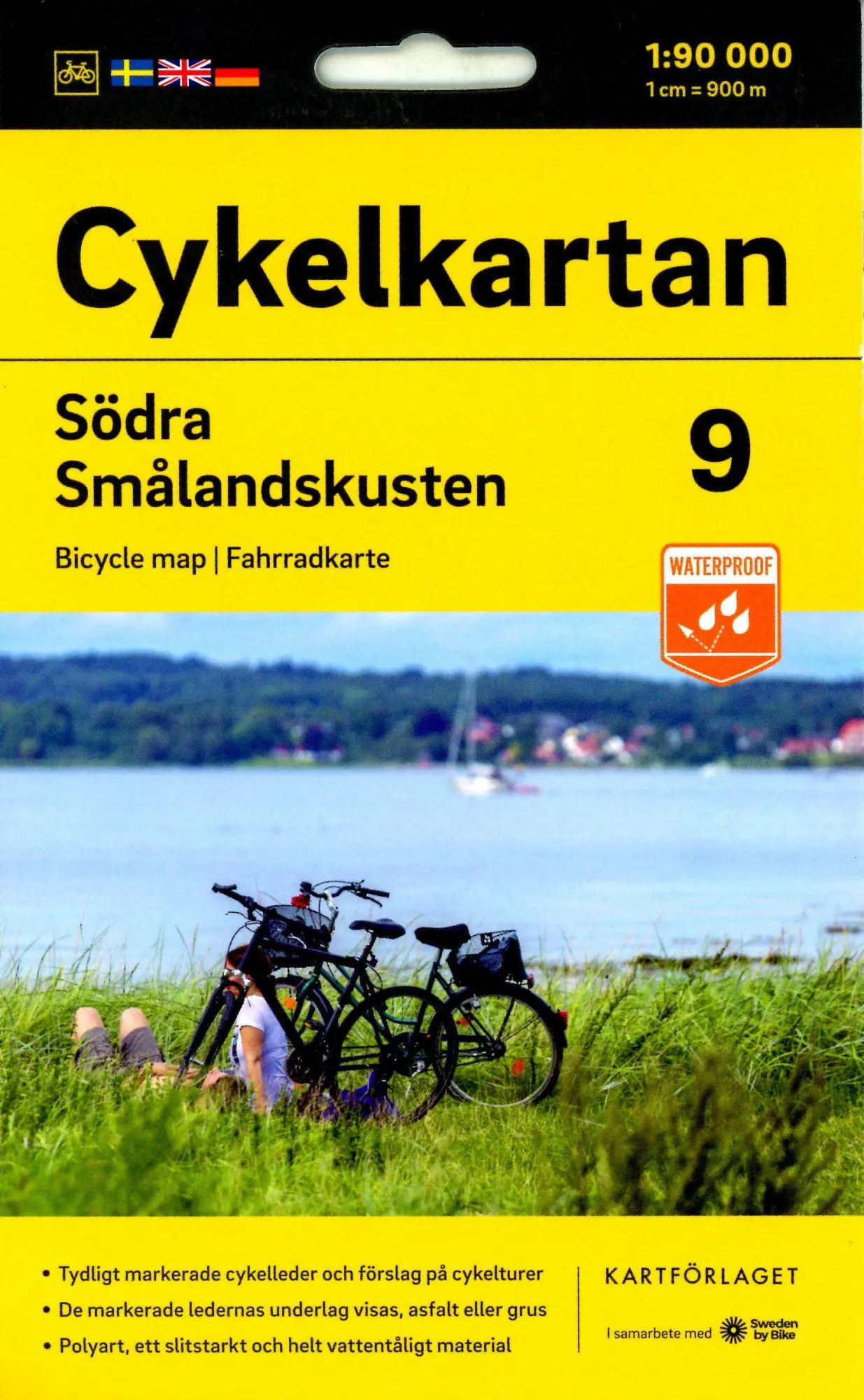 Cover: 9789189427259 | Cykelkartan Blad 9 Södra Smålandskusten 1:90000 | (Land-)Karte | 2023