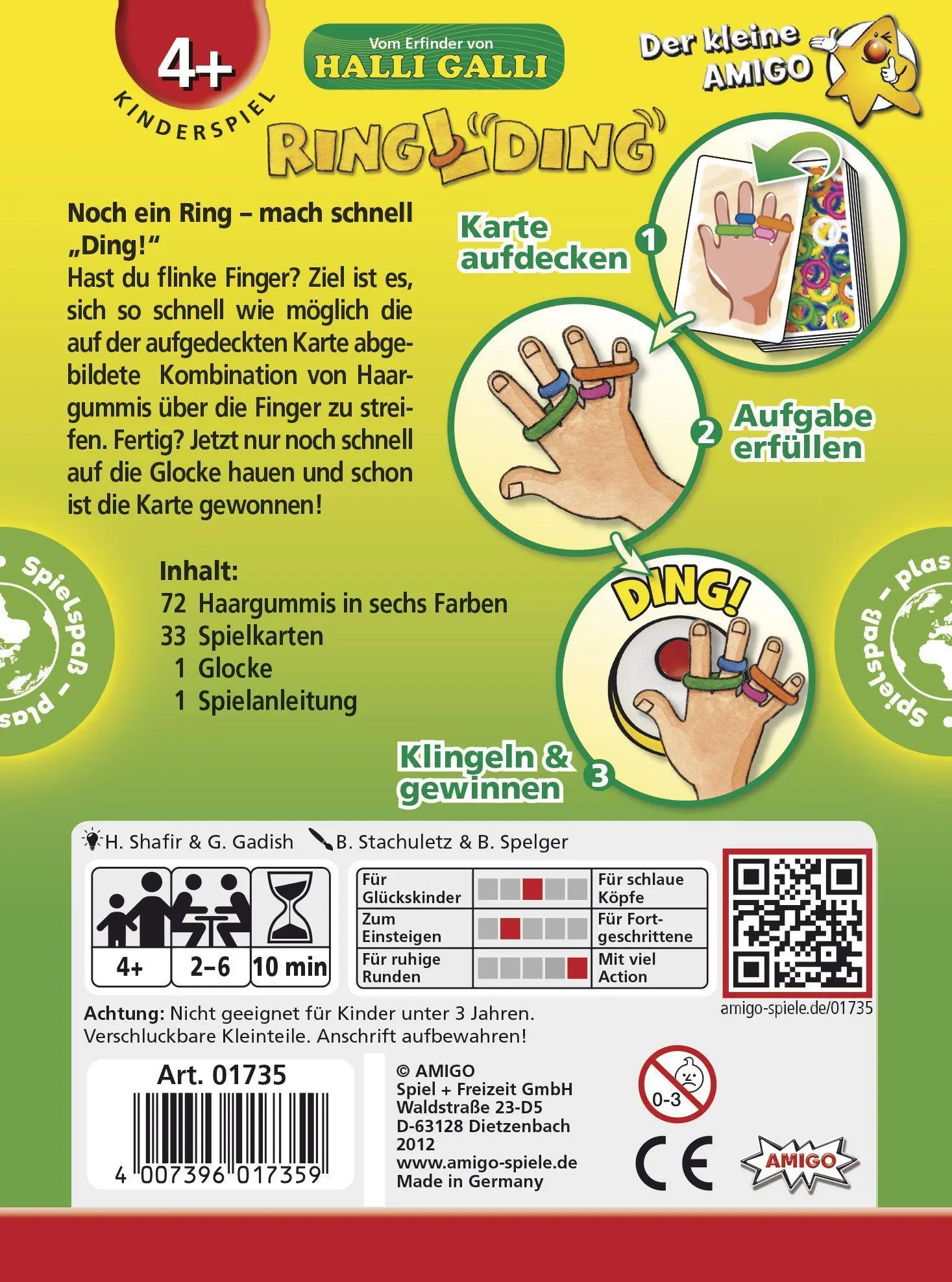 Bild: 4007396017359 | Ringlding | AMIGO - Kinderspiel | Haim Shafir (u. a.) | Spiel | 01735