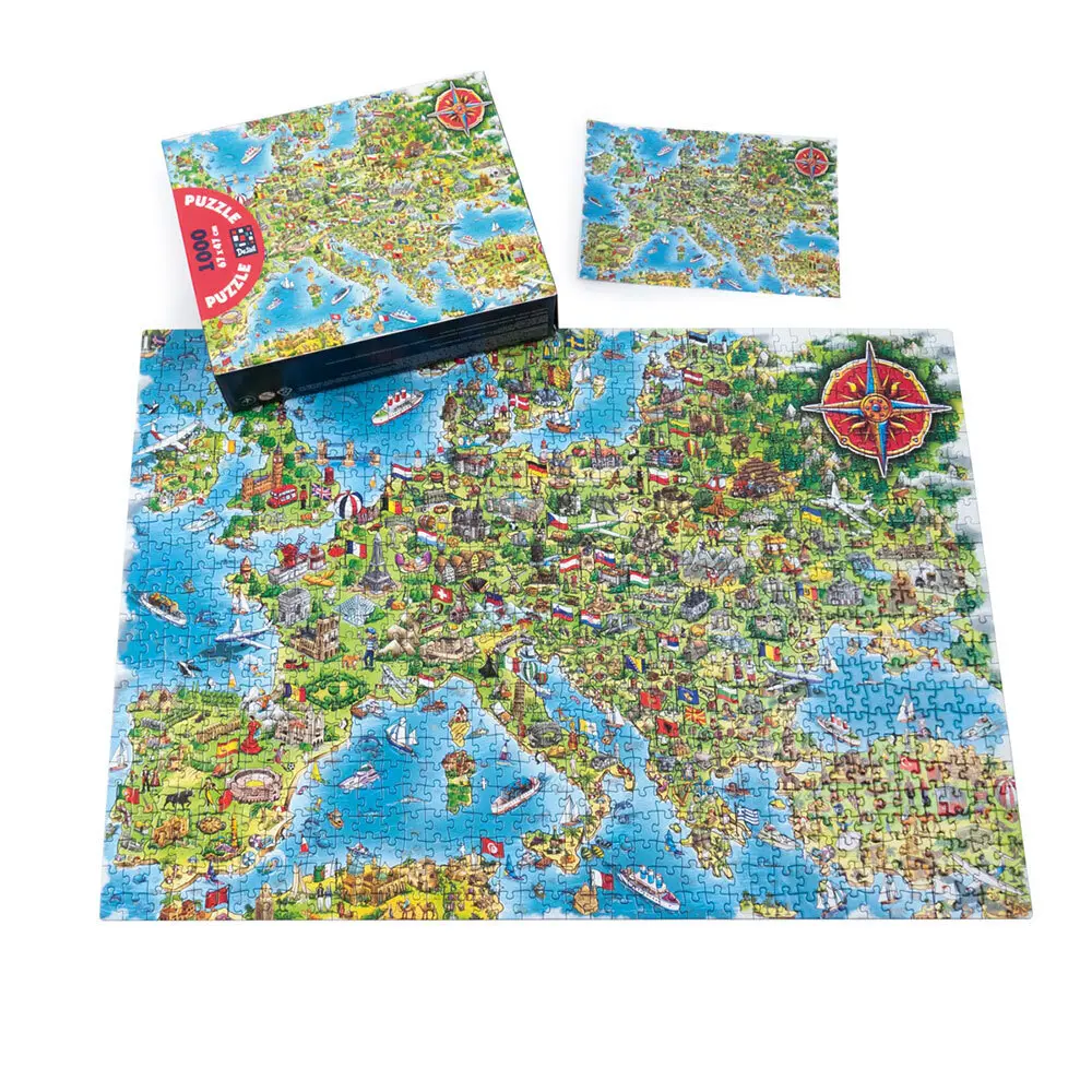 Puzzle De.tail Europa-Karte (1000 Teile) DT1000-16