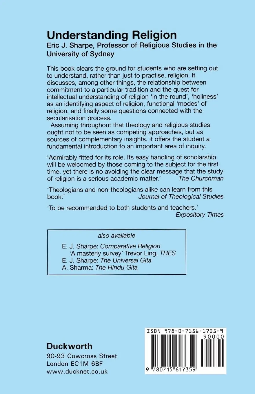 Rückseite: 9780715617359 | Understanding Religion | Eric Sharpe | Taschenbuch | Englisch | 2013