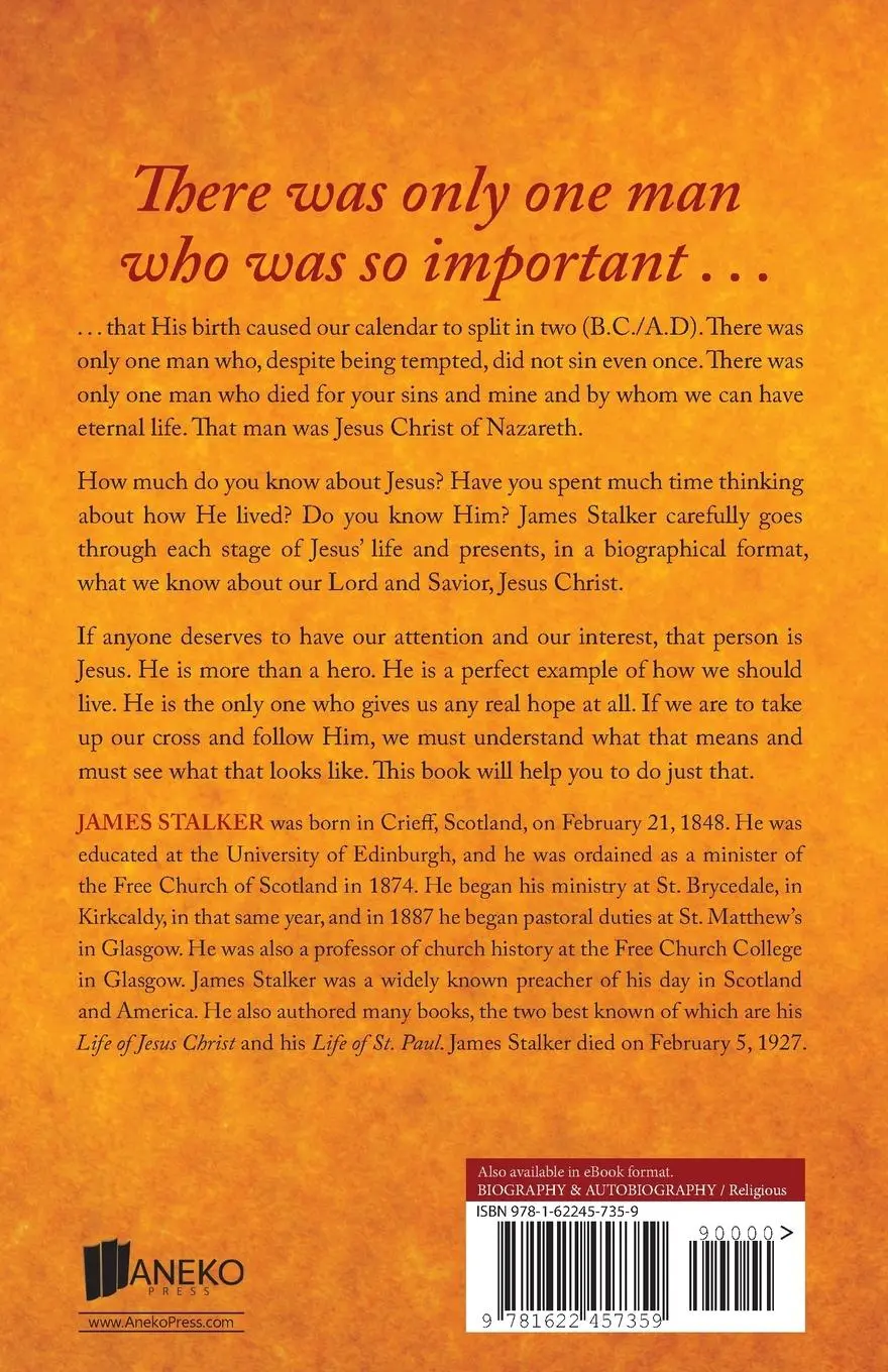 Rückseite: 9781622457359 | The Life of Jesus Christ | James Stalker | Taschenbuch | Englisch