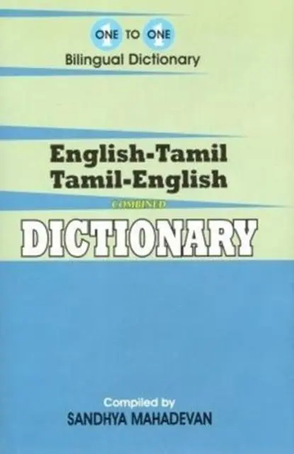 Cover: 9781908357359 | English-Tamil &amp; Tamil-English One-to-One Dictionary (exam-suitable)