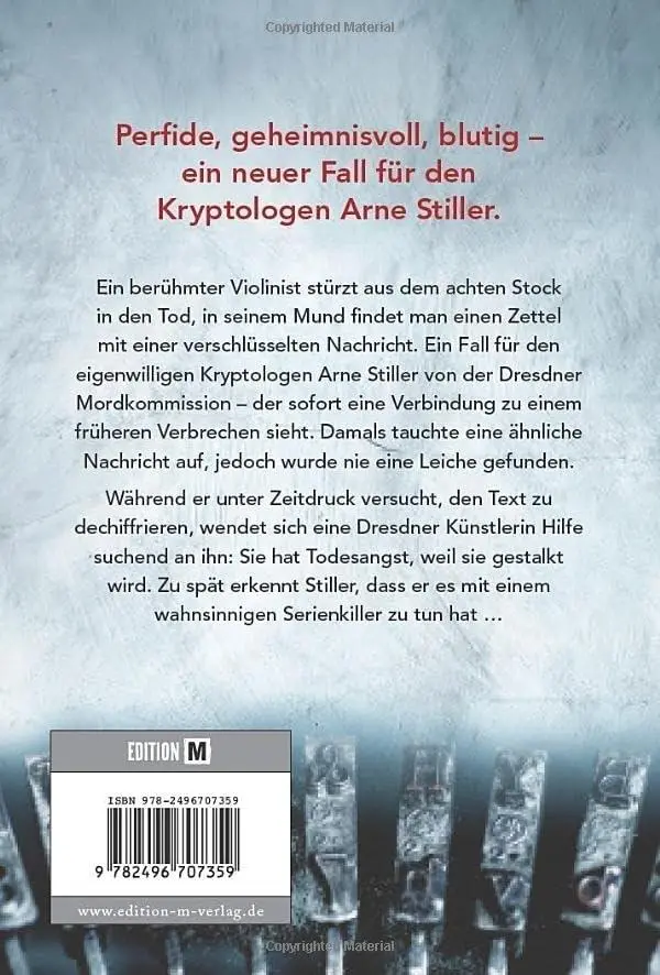 Rückseite: 9782496707359 | Die Chiffre | Elias Haller | Taschenbuch | 416 S. | Deutsch | 2021