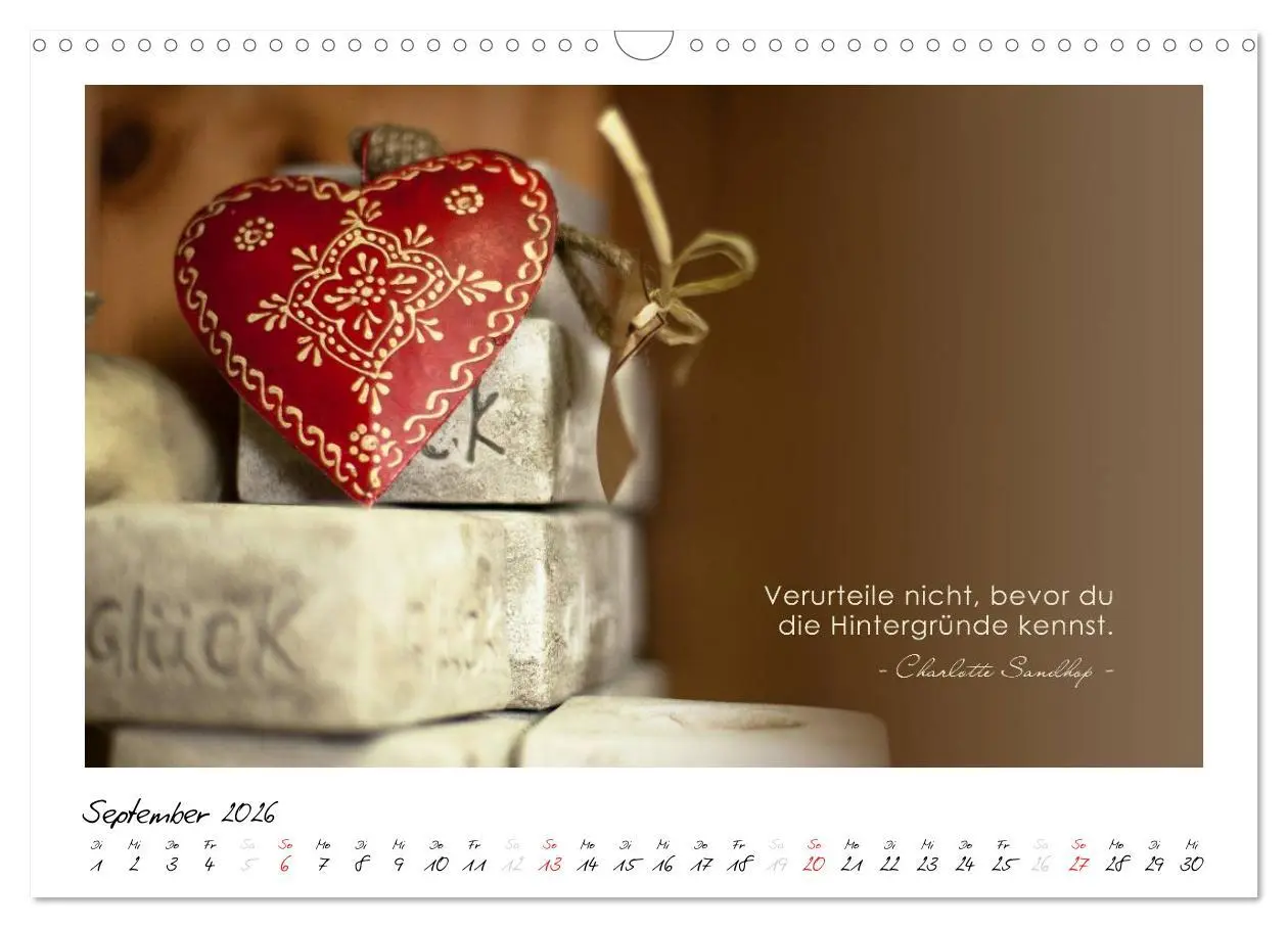 Bild: 9783516017359 | Mit guten Gedanken durch das Jahr (Wandkalender 2026 DIN A3 quer),...